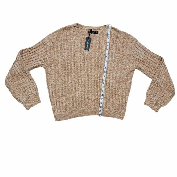 Blank NYC Heather Ribbed Crewneck Sweather - Picture 8 of 10